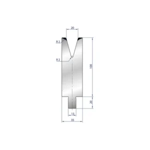Part No. 3211 @ 50mm 30 Degree Individueel V Die
