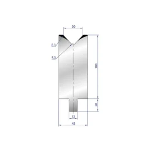 Part No. 3216 @ 50mm 86 Degree Enkel V Die