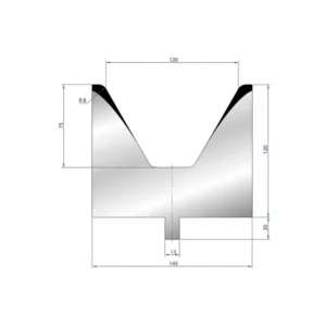 Part No. 3224 @ 30mm 60 Degree Solo V Die