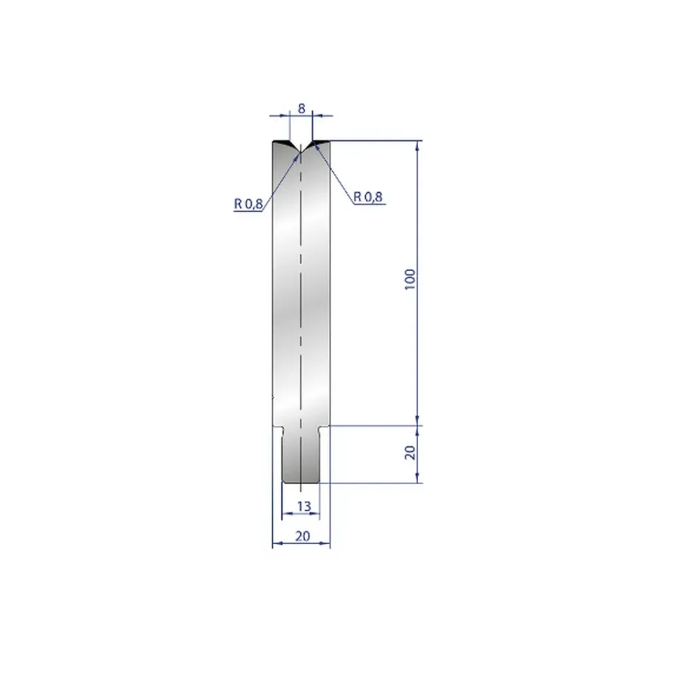 Part No. 3226 @ 50mm 84 Degree Enkel V Die