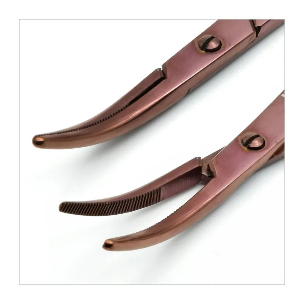 Surgical Hemostat, Curved Tip, Titaanlegering Plated