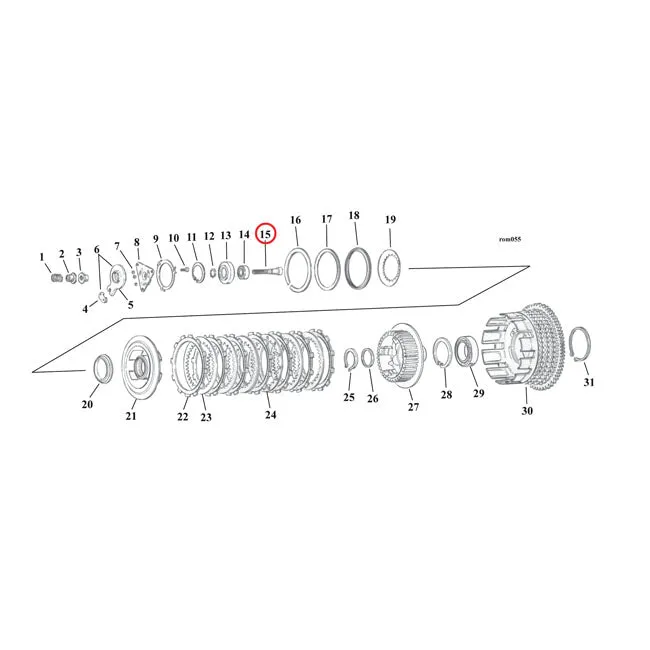 Tornillo De Ajuste, Embrague Para Harley-Davidson Sportster 2004-2022 Geel PVC