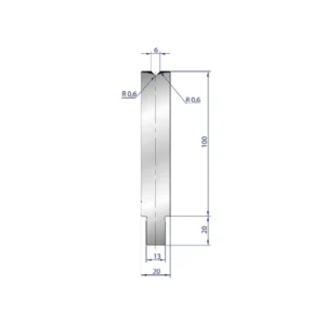 UV-bestendige Part No. 3225 @ 500mm 84 Degree Los V Die