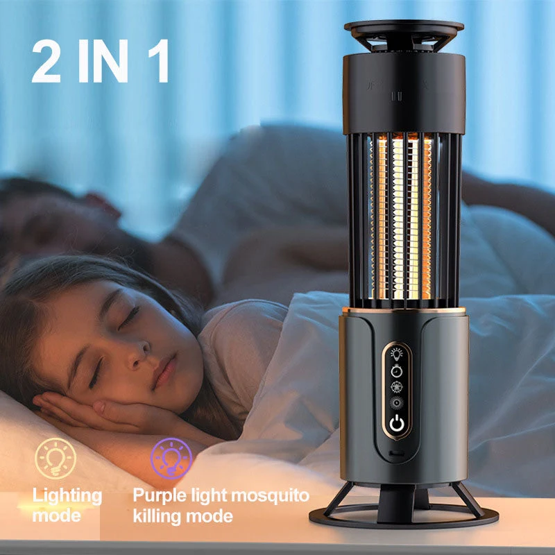 2--1 Elektrische Muggenlamp – UV Licht & Insectendoder voor Binnen en Buiten