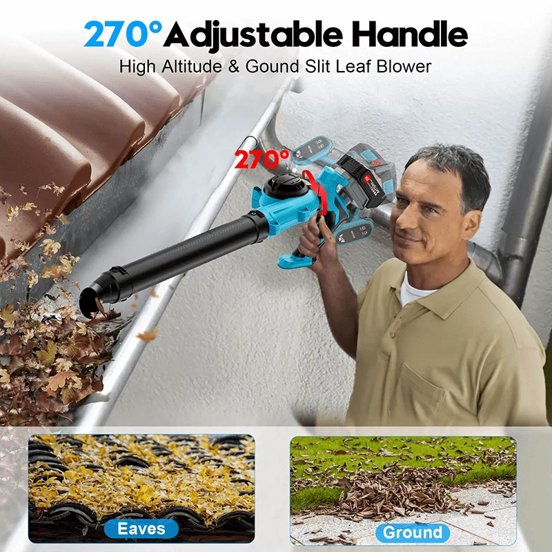 600CFM Draadloze Bladblazer Pro – Krachtige Accublazer voor Tuin & Oprit