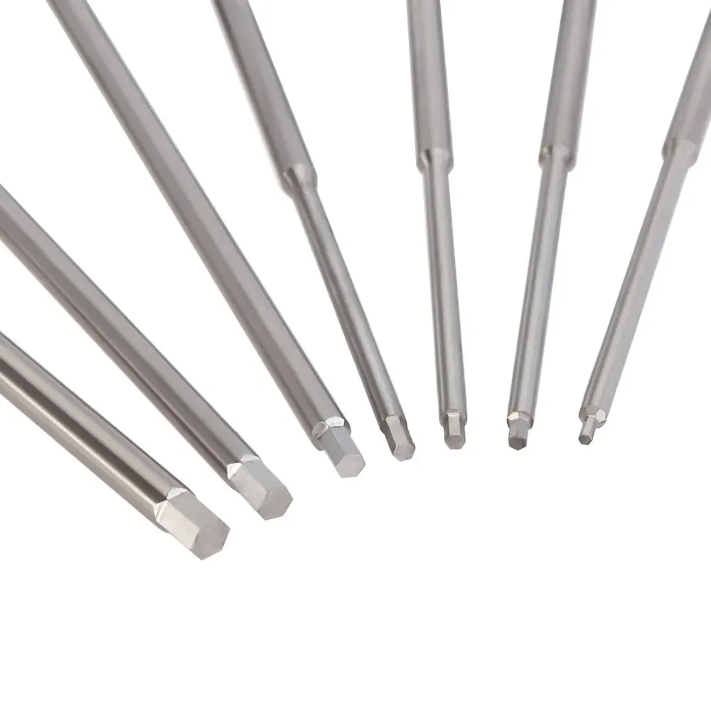 7PCS 0.9/1.27/1.3/1.5/2.0/2.5/3mm Kit de Tournevis Hex (Aluminium, Staal)