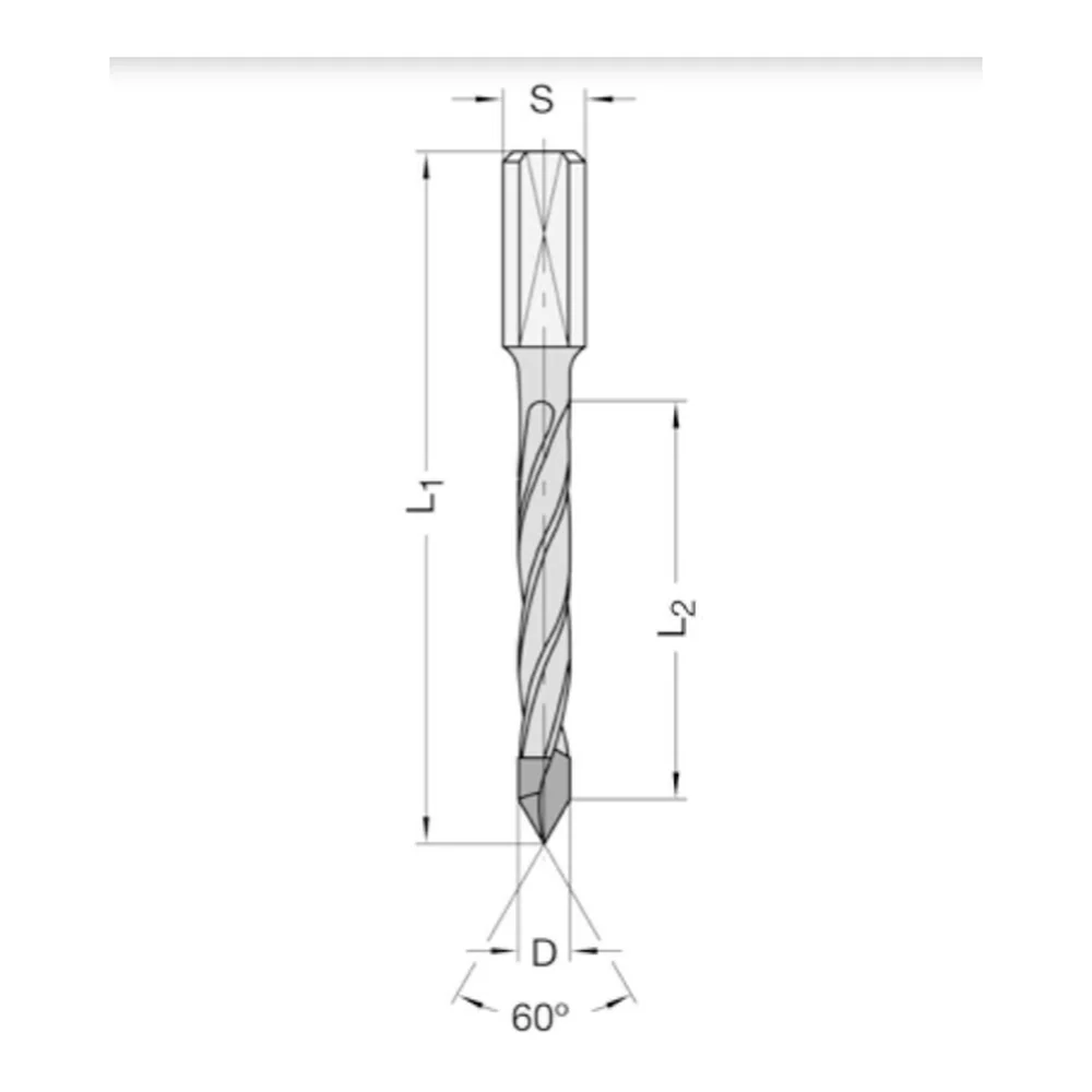 DREVELBOOR + DAKT 5 X 35 TL=67 L Schacht 8mm AKE