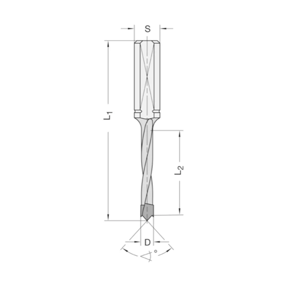 ISODUR DREVELBOOR 10X35 MM LINKS Schacht 10 mm SV AKE