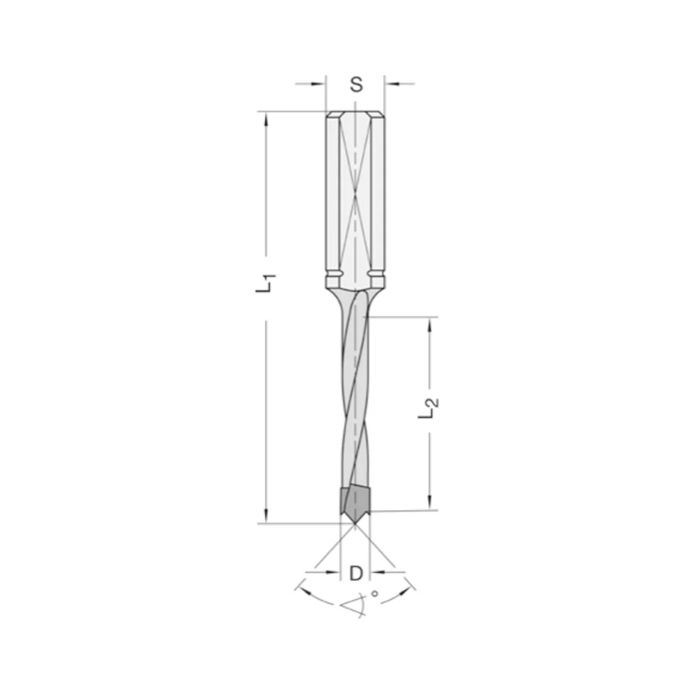 ISODUR DREVELBOOR 8 X 35 MM LINKS Schacht 10 mm SV AKE