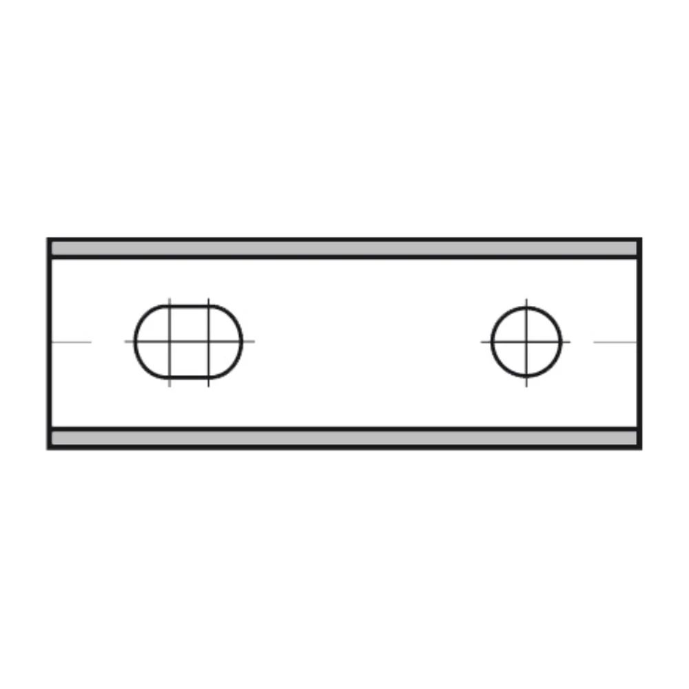 KEERMES 100,0 X 13,0 X 2,2 MM (2-GATS), TWEEZIJDIG GESLEPEN, HW AKE