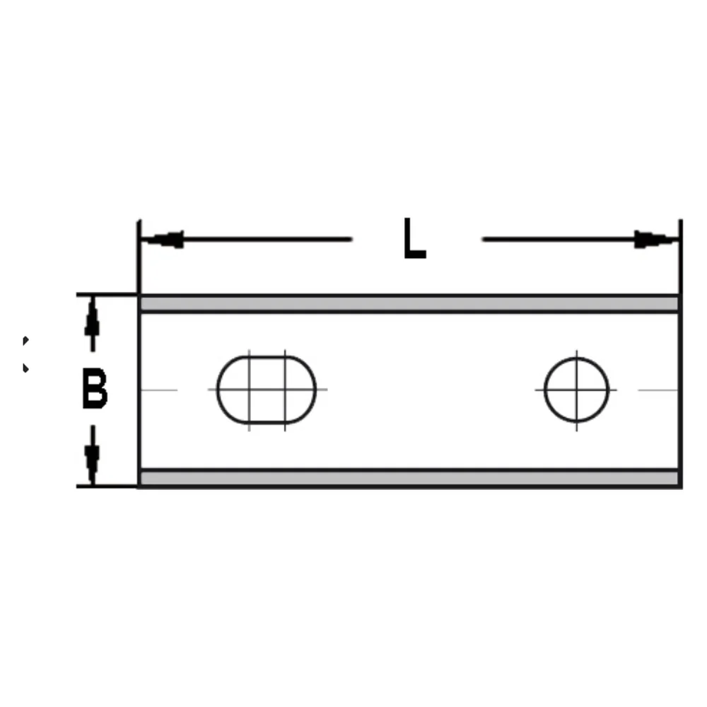 KEERMES 100,0 X 13,0 X 2,2 MM (2-GATS), TWEEZIJDIG GESLEPEN, HW AKE