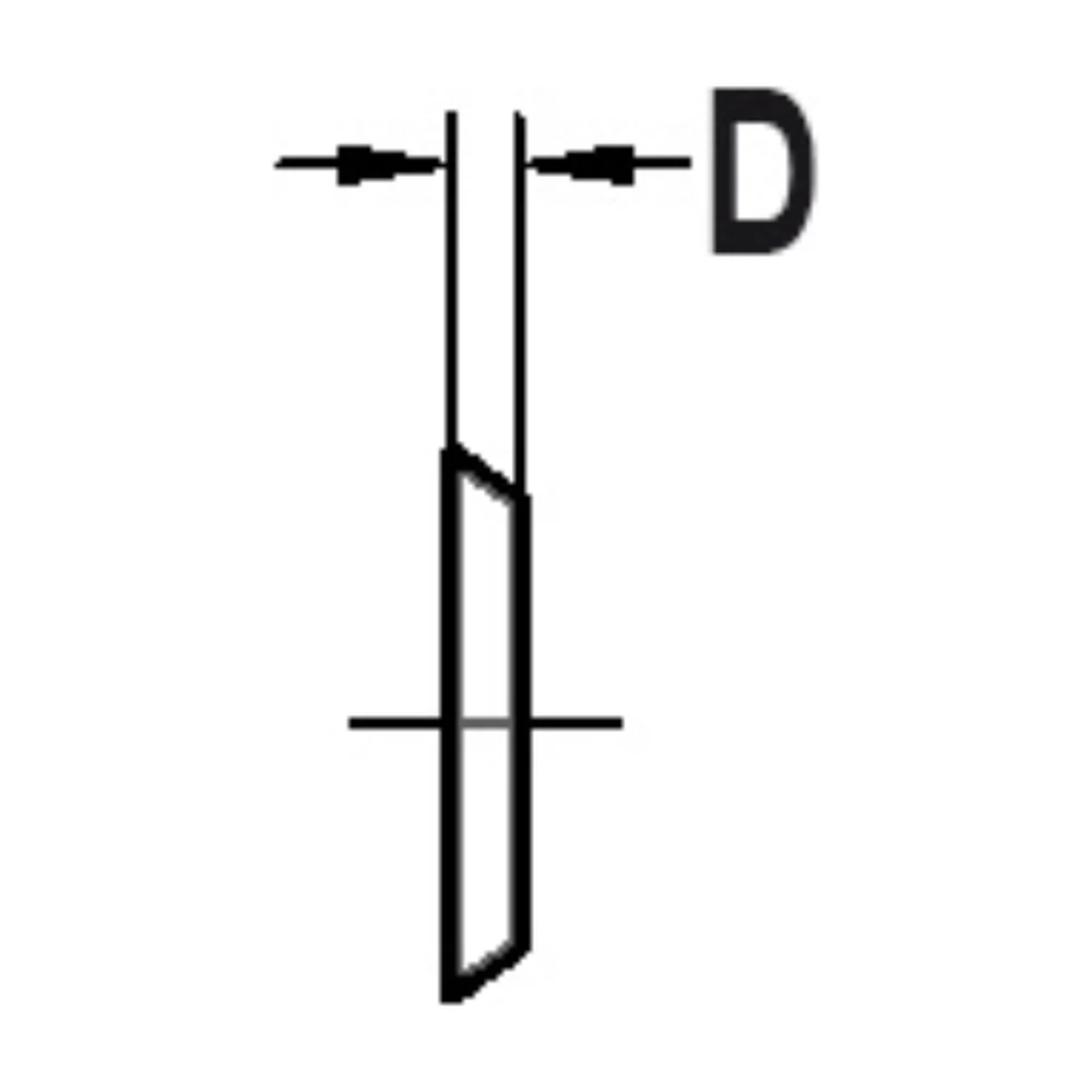 KEERMES 100,0 X 13,0 X 2,2 MM (2-GATS), TWEEZIJDIG GESLEPEN, HW AKE