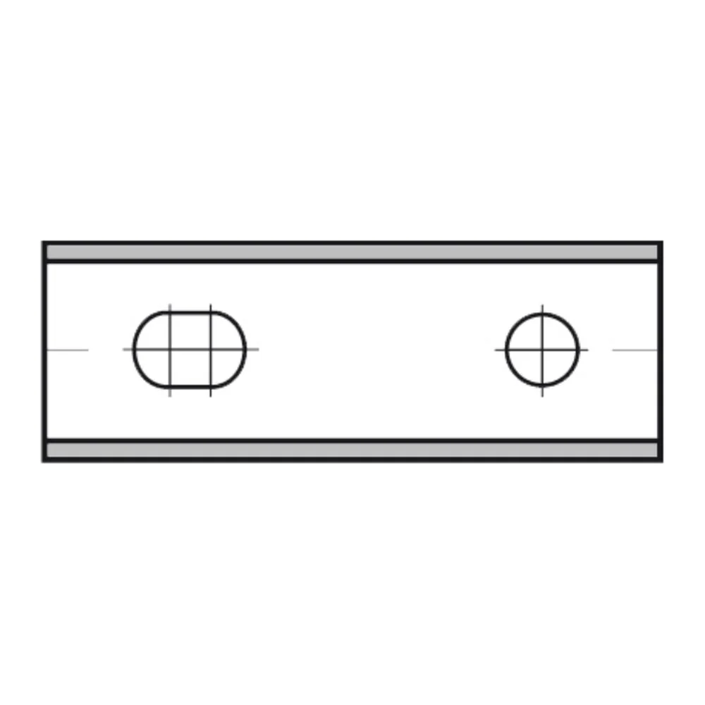 KEERMES 120,0 X 13,0 X 2,2 MM (2-GATS), TWEEZIJDIG GESLEPEN, HW AKE