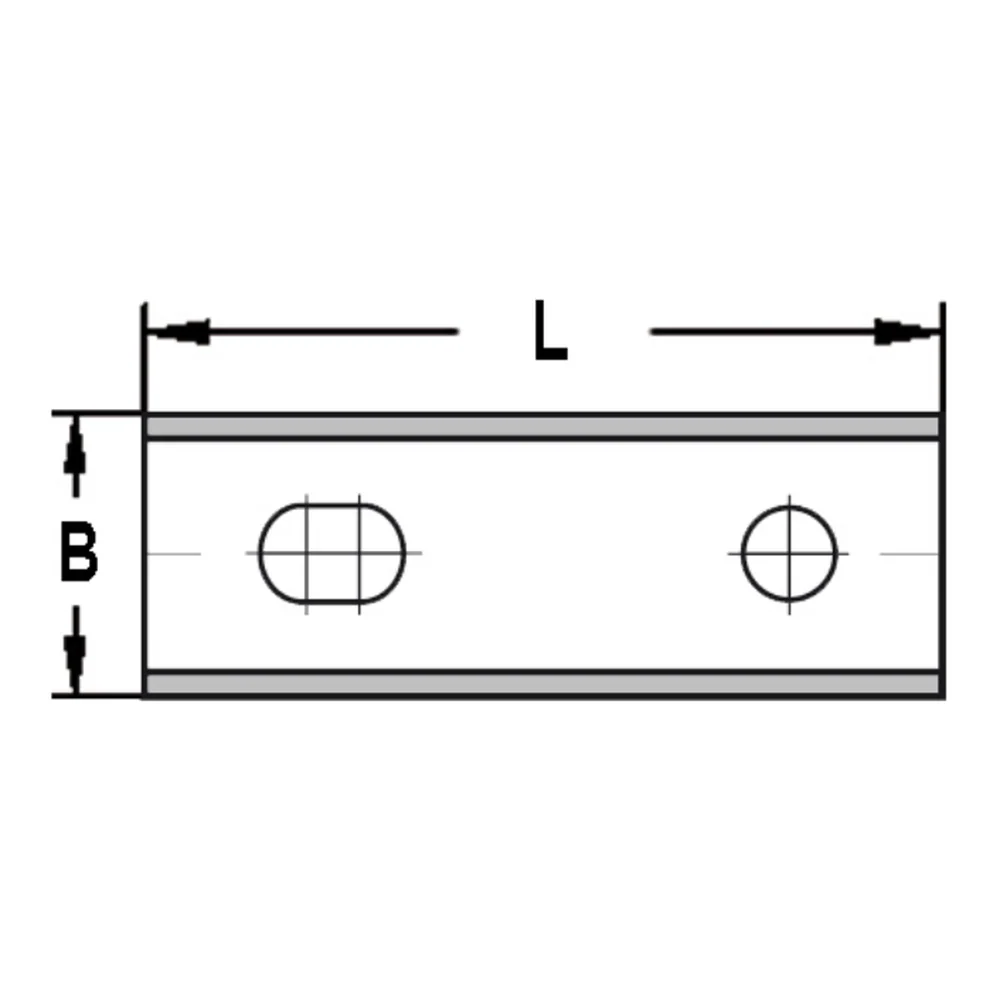 KEERMES 120,0 X 13,0 X 2,2 MM (2-GATS), TWEEZIJDIG GESLEPEN, HW AKE