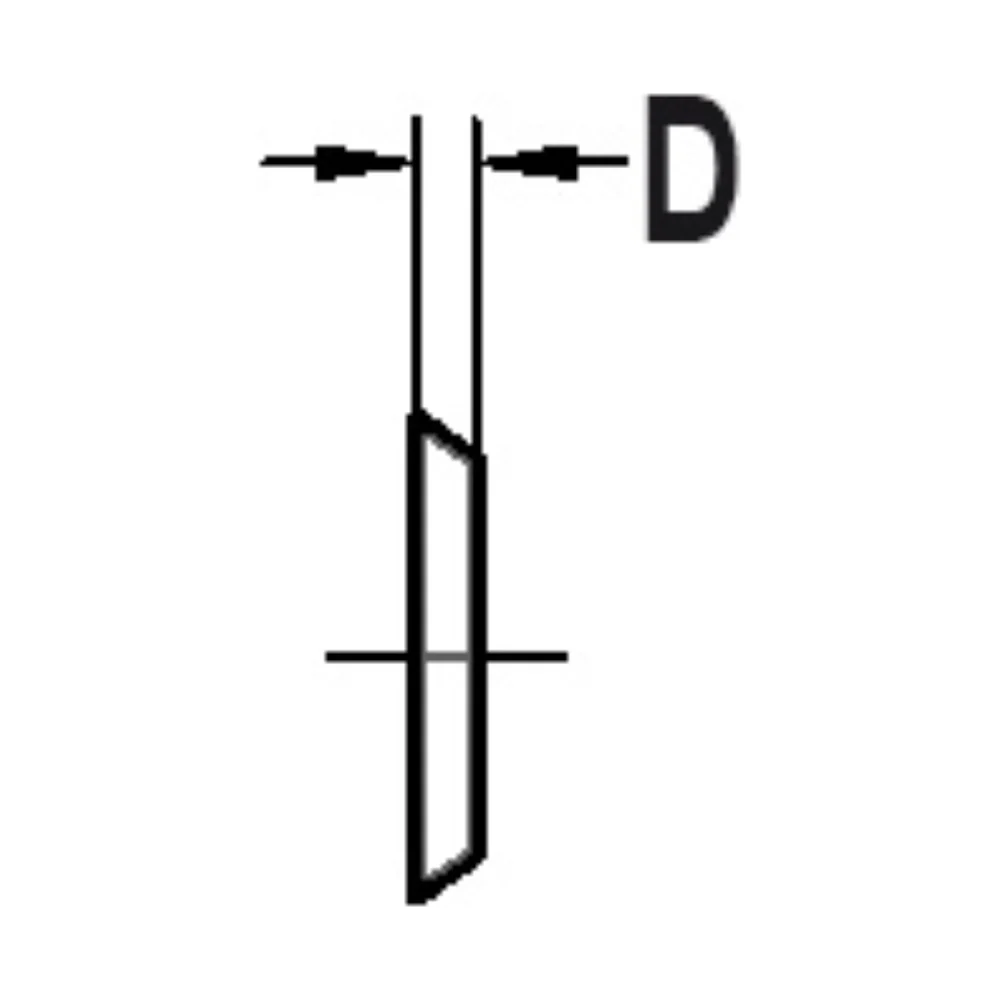 KEERMES 120,0 X 13,0 X 2,2 MM (2-GATS), TWEEZIJDIG GESLEPEN, HW AKE