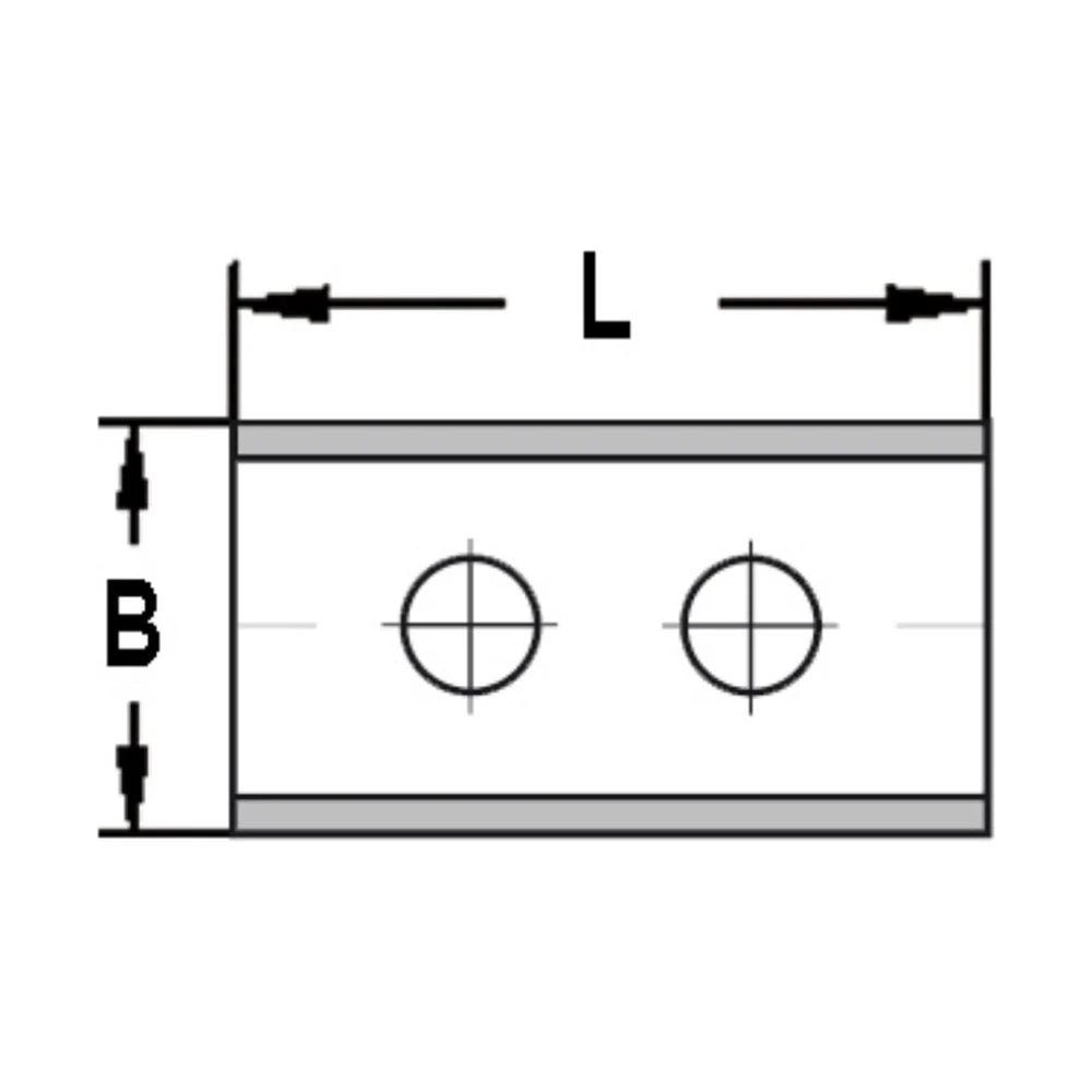 KEERMES 30,0 X 12,0 X 1,5 MM (2-GATS), TWEEZIJDIG GESLEPEN, HW AKE
