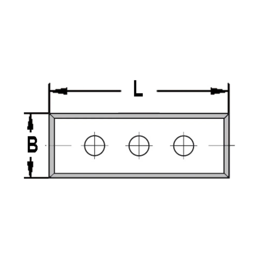 KEERMES 50,0 X 12,0 X 1,7 MM (3-GATS), VIERZIJDIG GESLEPEN, HW AKE