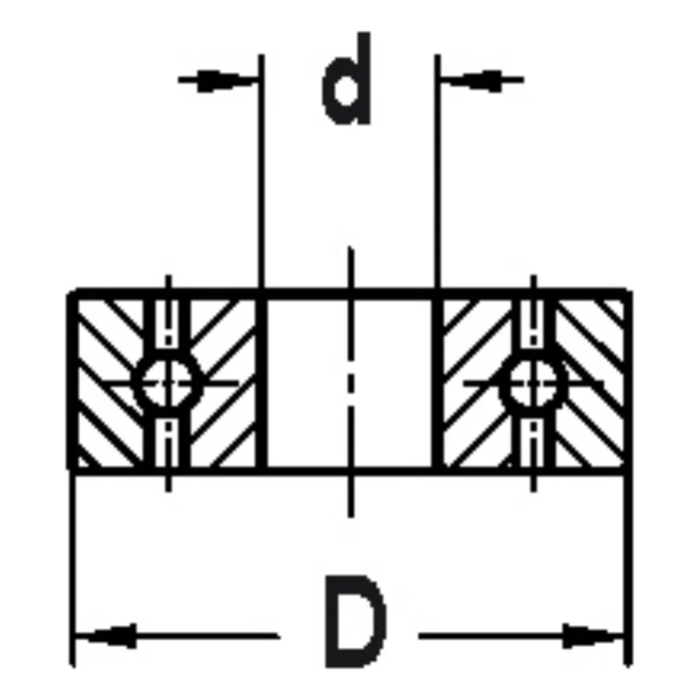 KOGELLAGER Type: D=19,0 x 8,0 mm AKE