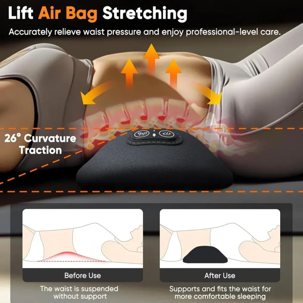 AlignRest | 3--1 Rugverlichter met Warmte, Massage & Stretch
