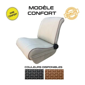AMI8 COMFORT BEKLEDING 2 VOORSTOELEN GEPERFOREERD BRUIN KUNSTLEER