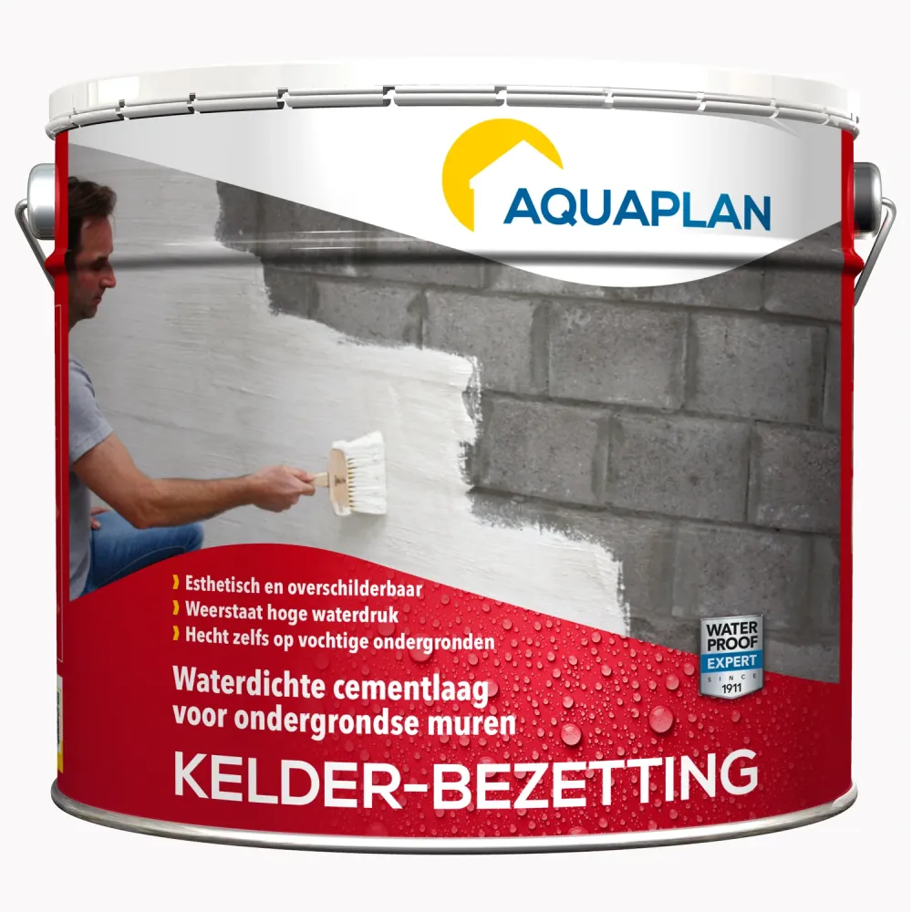 Aquaplan kelder-bezetting waterdichte cementcoating 10 kg