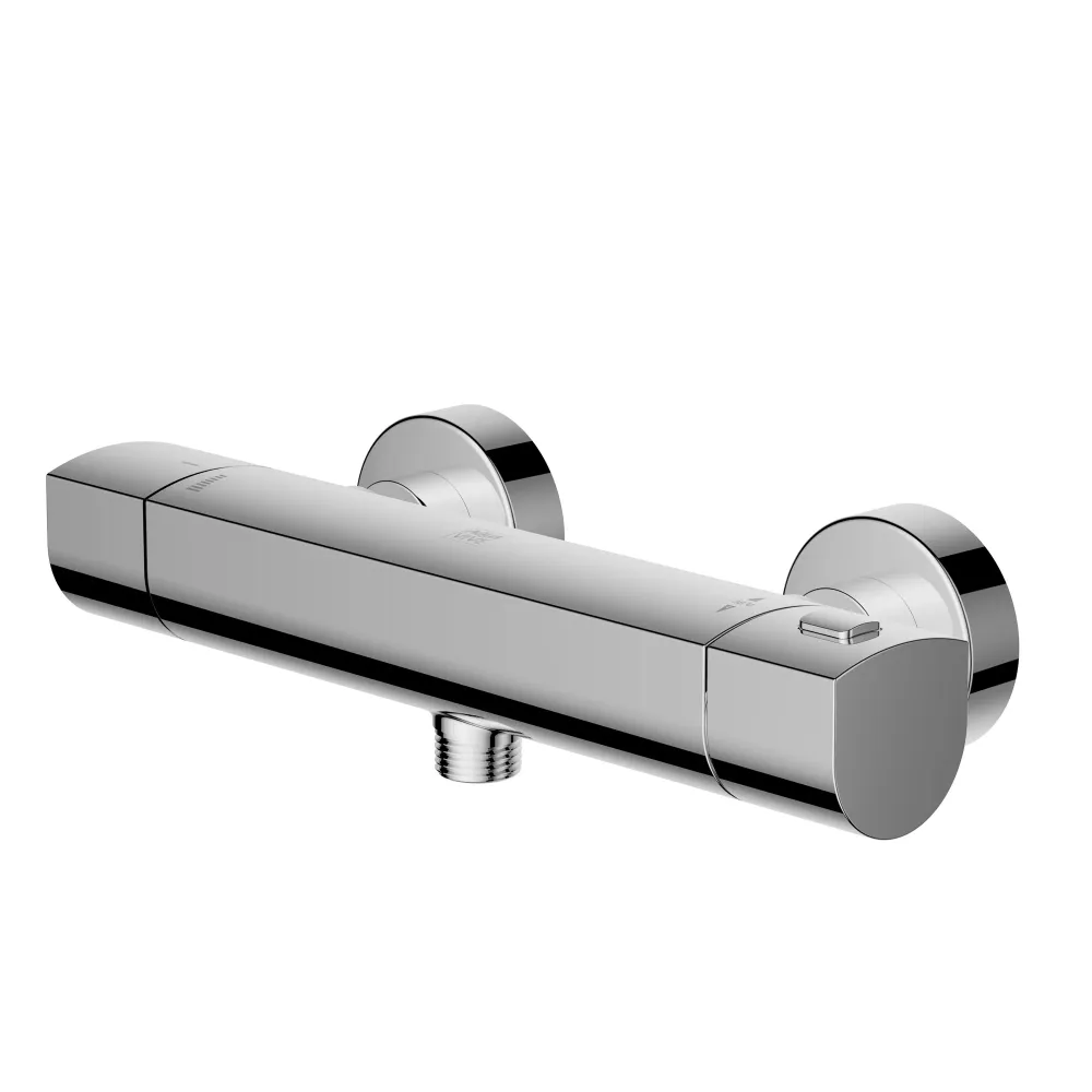 AquaVive Eco thermostatische douchekraan Sillaro chroom 15cm