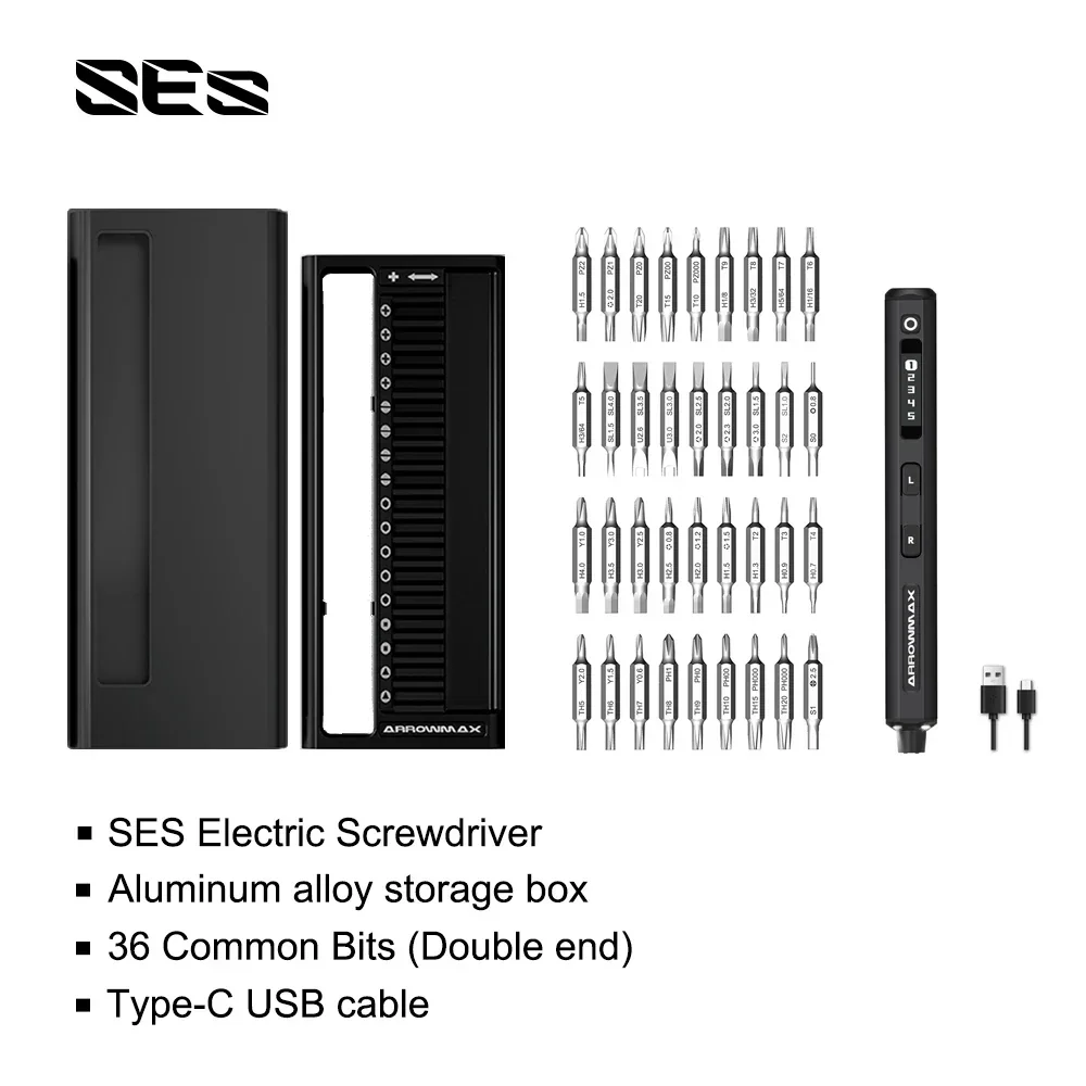 ARROWMAX SES 72 1 Rechargeable Cordless Mini Electric Screwdriver Set
