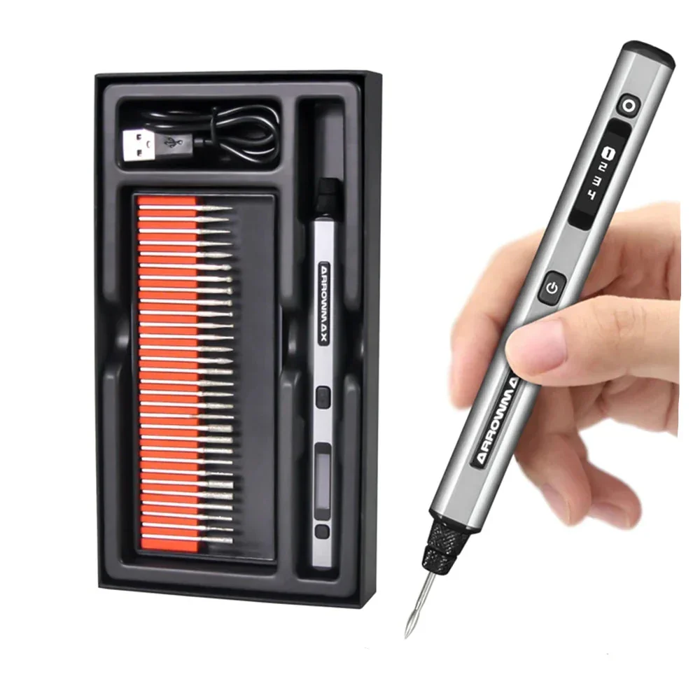ARROWMAX SGS 30 1 Electric Cordless Engraving Pen Set