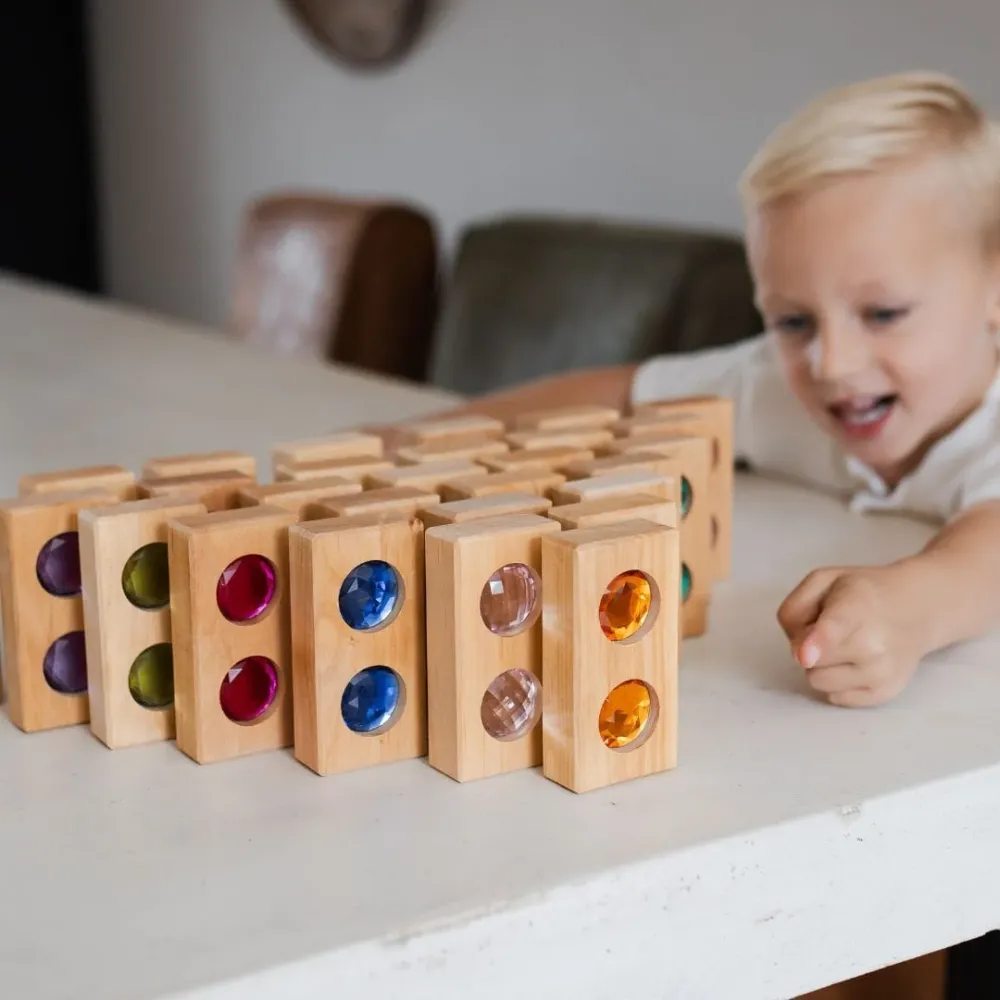 Bauspiel Venster- en glinsterblokken – 25 st