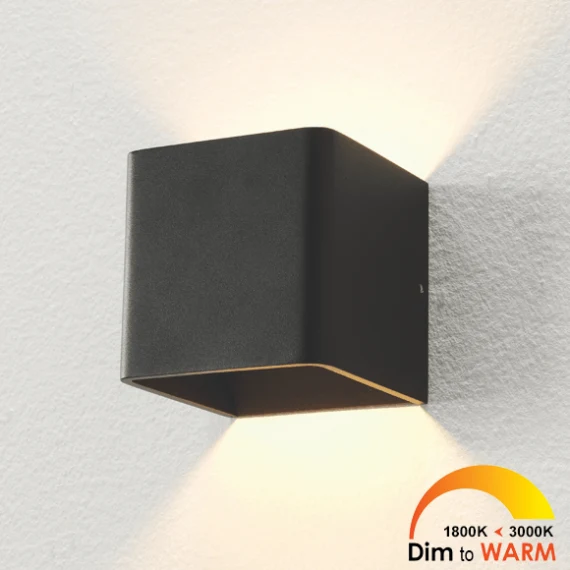 Vigo Up/down Zwart Dim to Warm met ingebouwde dimbare driver Bestelmeubelbeslag.nl