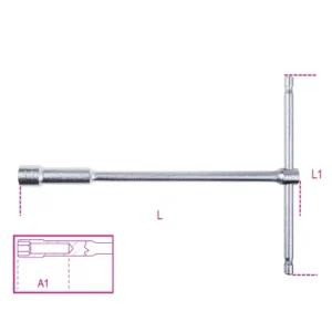 BETA Deep 6 points T-Handle Socket Wrenches - 10mm