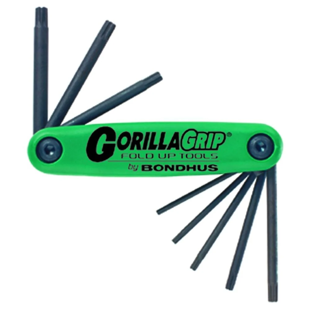 GORILLAGRIP opvouwset torx met gaatje T6H-T25H Bondhus