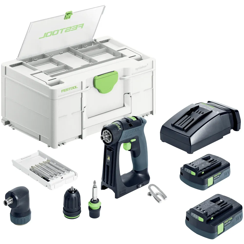 Boormachine Festool CXS 18 C 3.0-Set 18V 3Ah