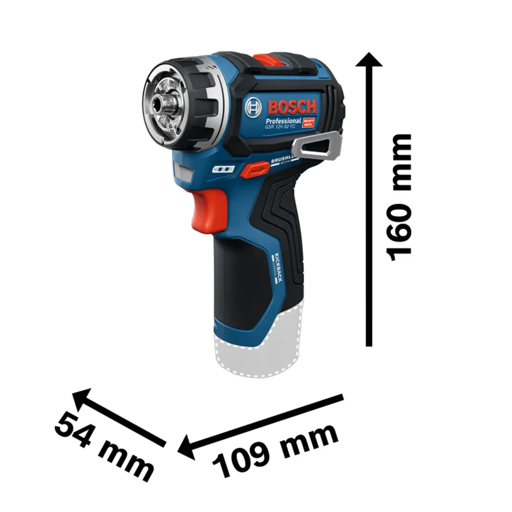 Boormachine Bosch GSR 12V-32 FC PRO 12V 2Ah