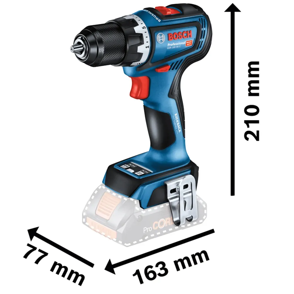 Boormachine Bosch GSR 18V-90C