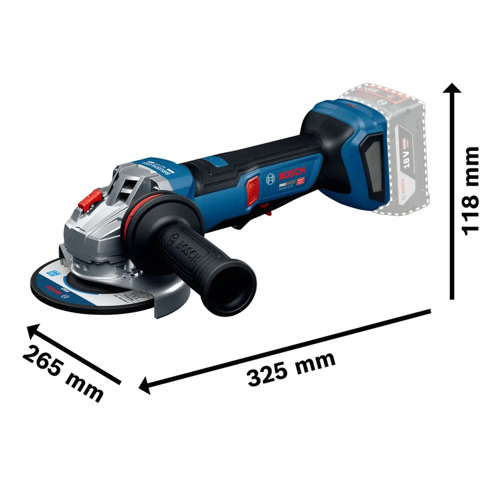 Haakse slijper Bosch GWS18V-11PS PRO 18V
