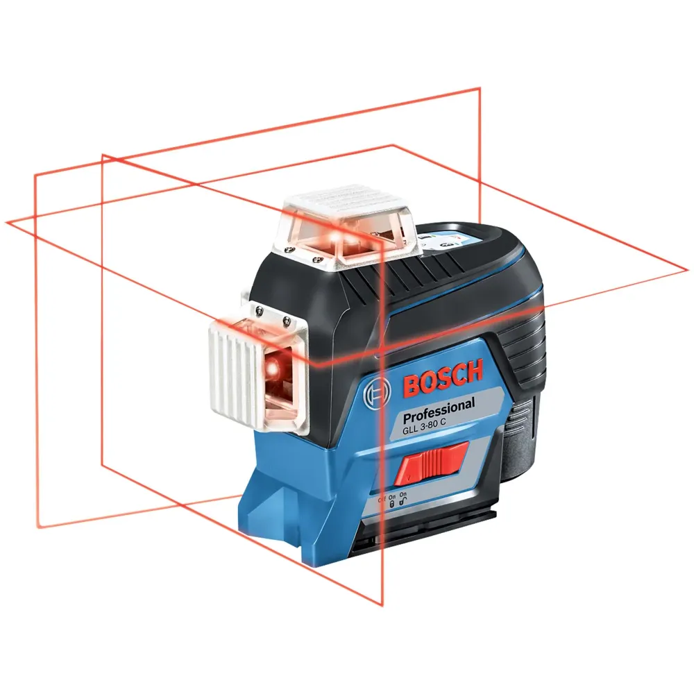Laserwaterpas Bosch GLL 3-80 C met ontvanger