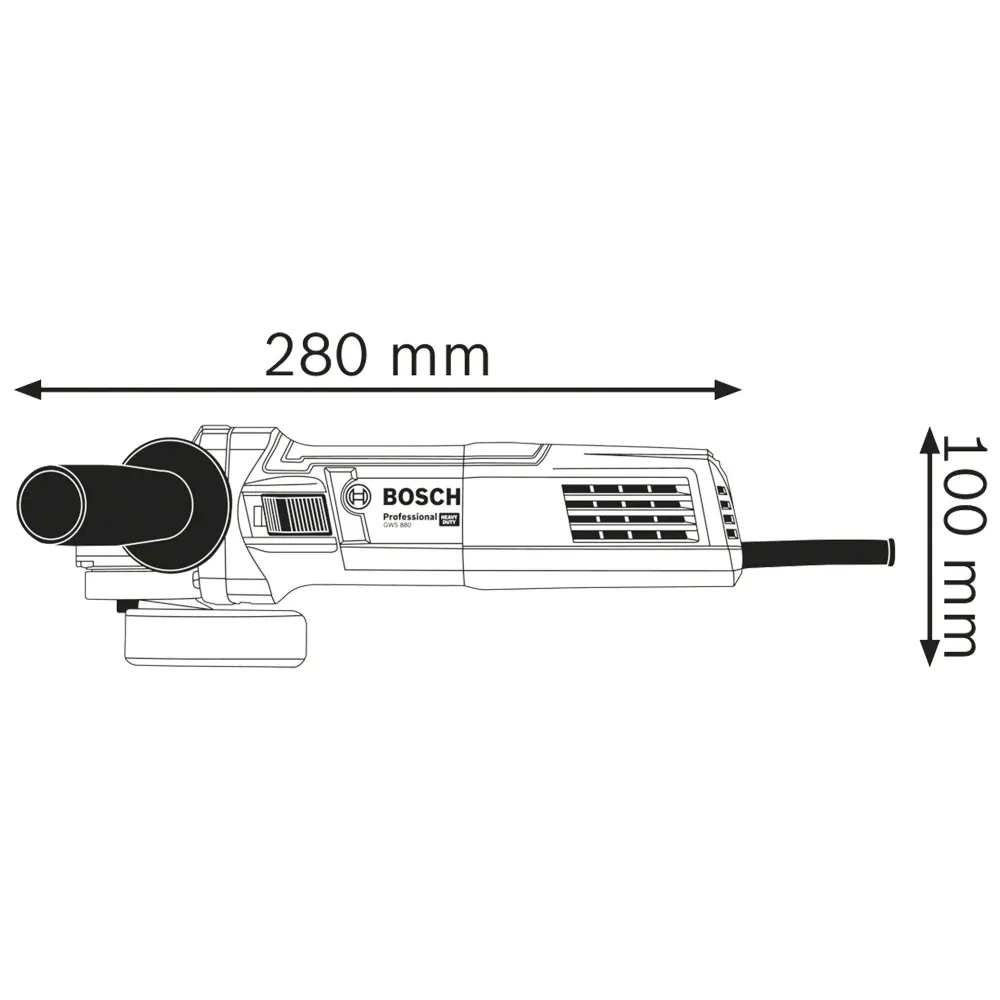 Slijpmolen Bosch GWS 880 PRO 880W