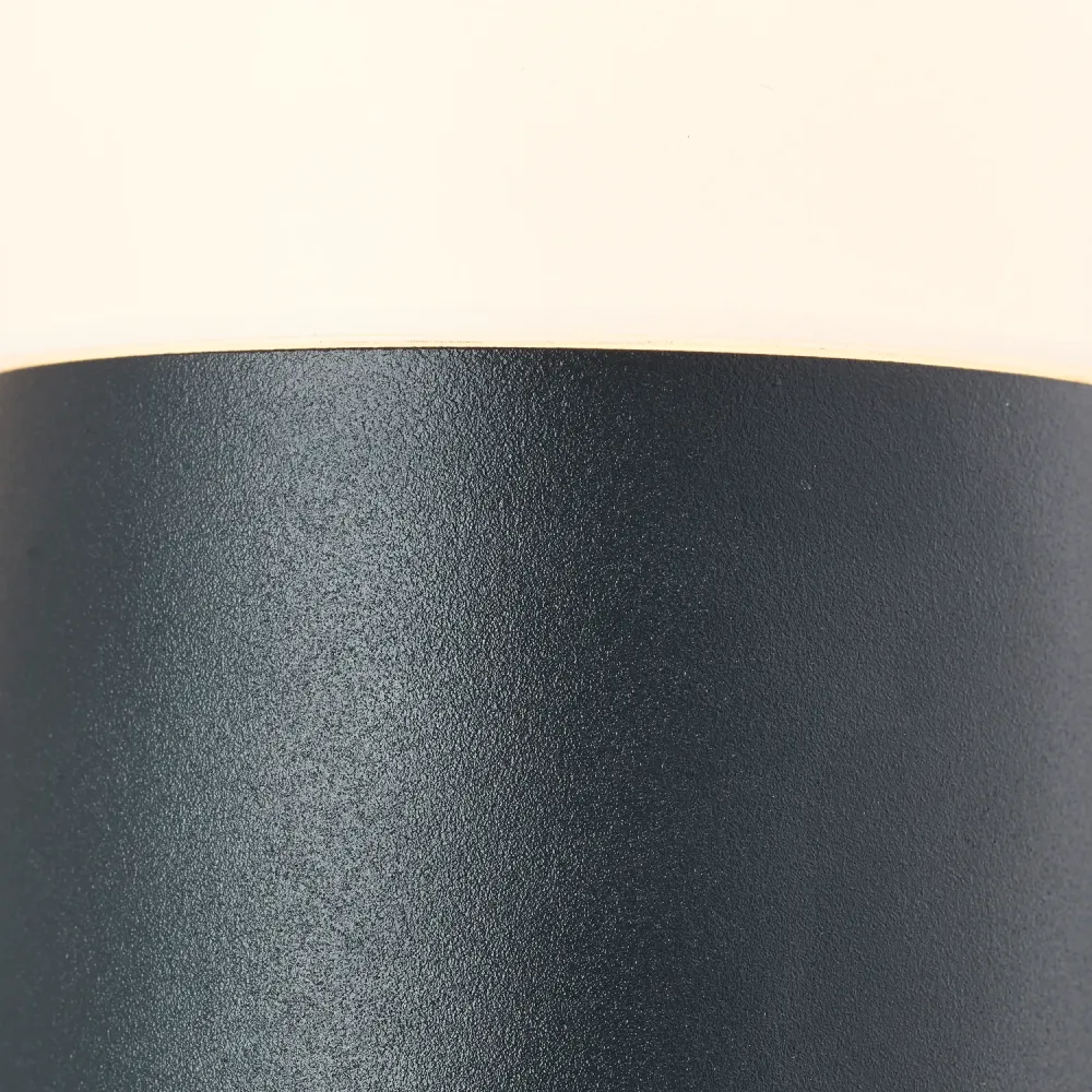 Brilliant wandlamp Aberdeen antraciet E27 met sensor