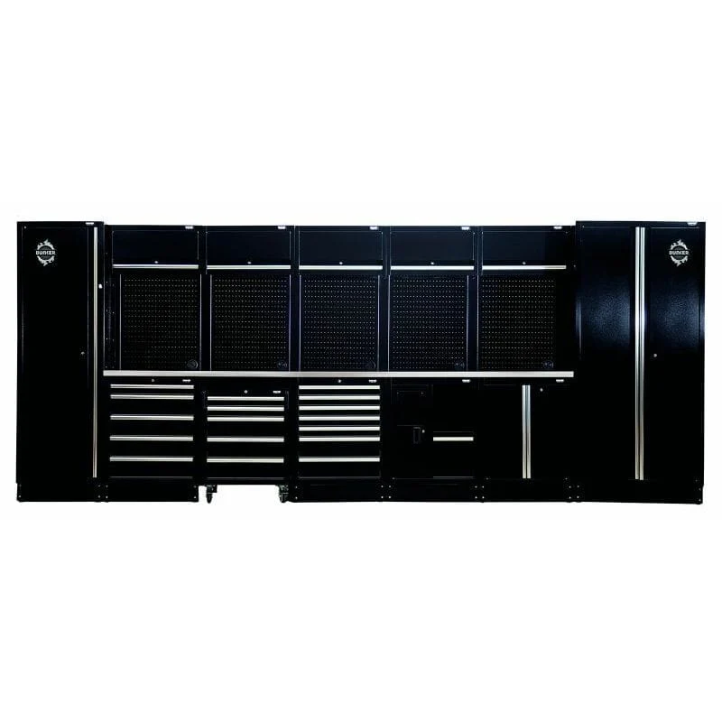 BUNKER 46cm Opbergcombinatie met roestvrijstalen werkblad, 25dlg