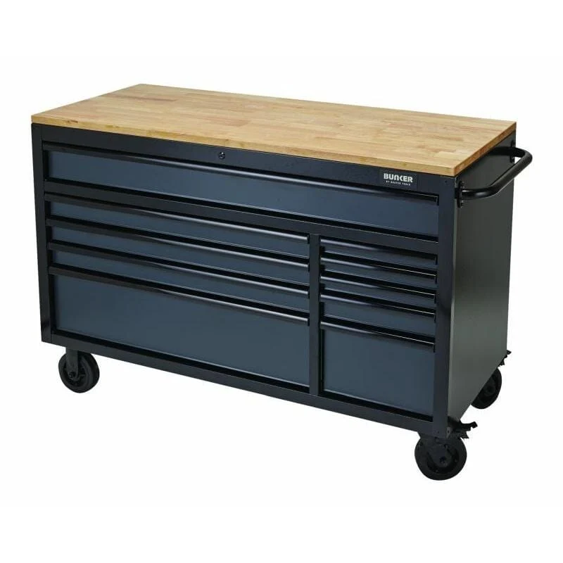 BUNKER Gereedschapswagen/werkbank, 142cm, grijs