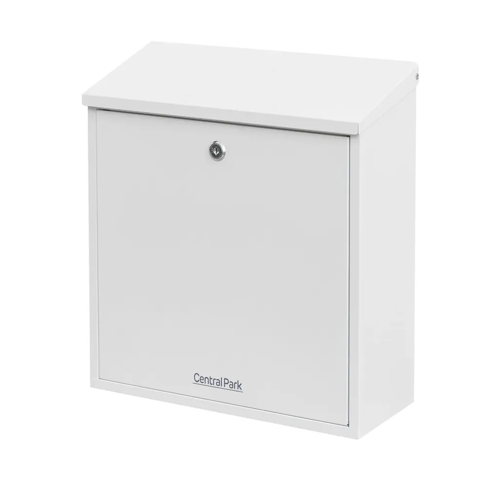 Central Park Brievenbus Mailpal 500W - Staal - Wit - 37,3x42x17,3cm