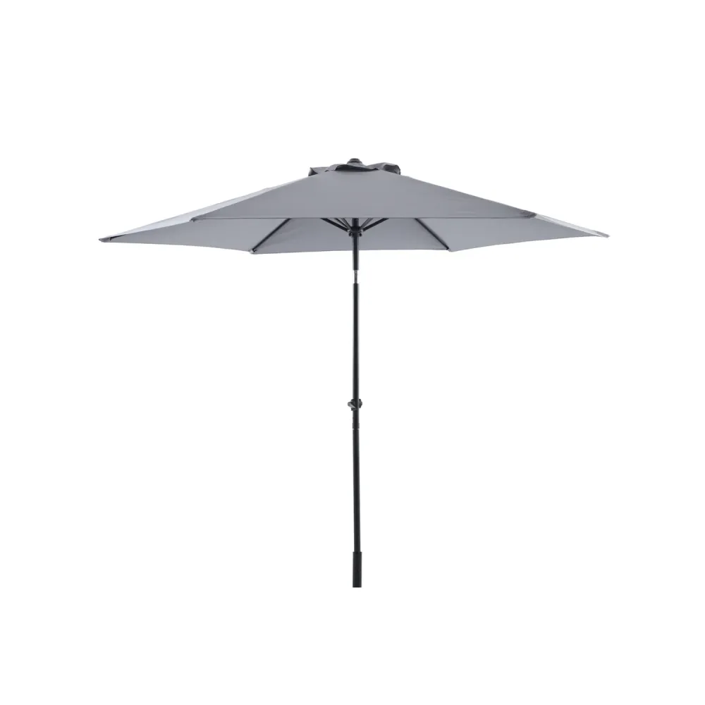 Central Park Stokparasol - Sunny - Diameter 288cm - Middengrijs - Aluminium