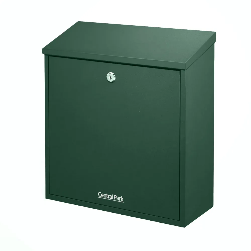 Central Park Wandbrievenbus Mailpal 500G - Staal - Groen - 37,3x42x17,3cm