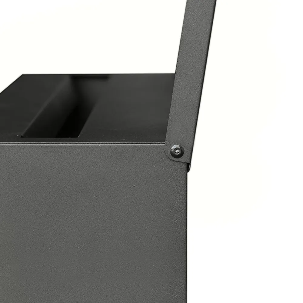 Central Park Wandbrievenbus Mailpal 901B - Staal - Zwart - 37,3x42x17,3cm