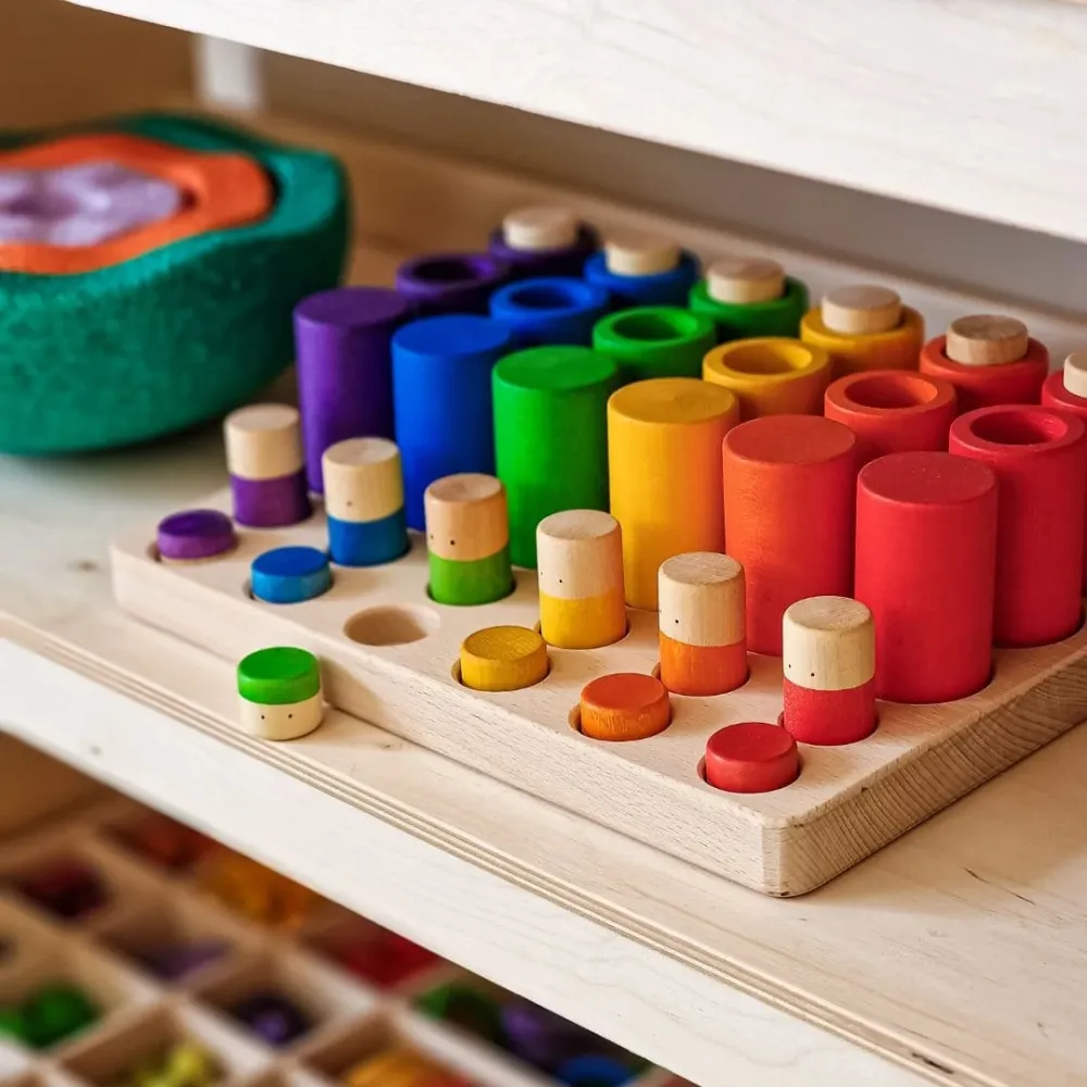 Houten houder voor Grapat speelset Lo La Circle of Wood