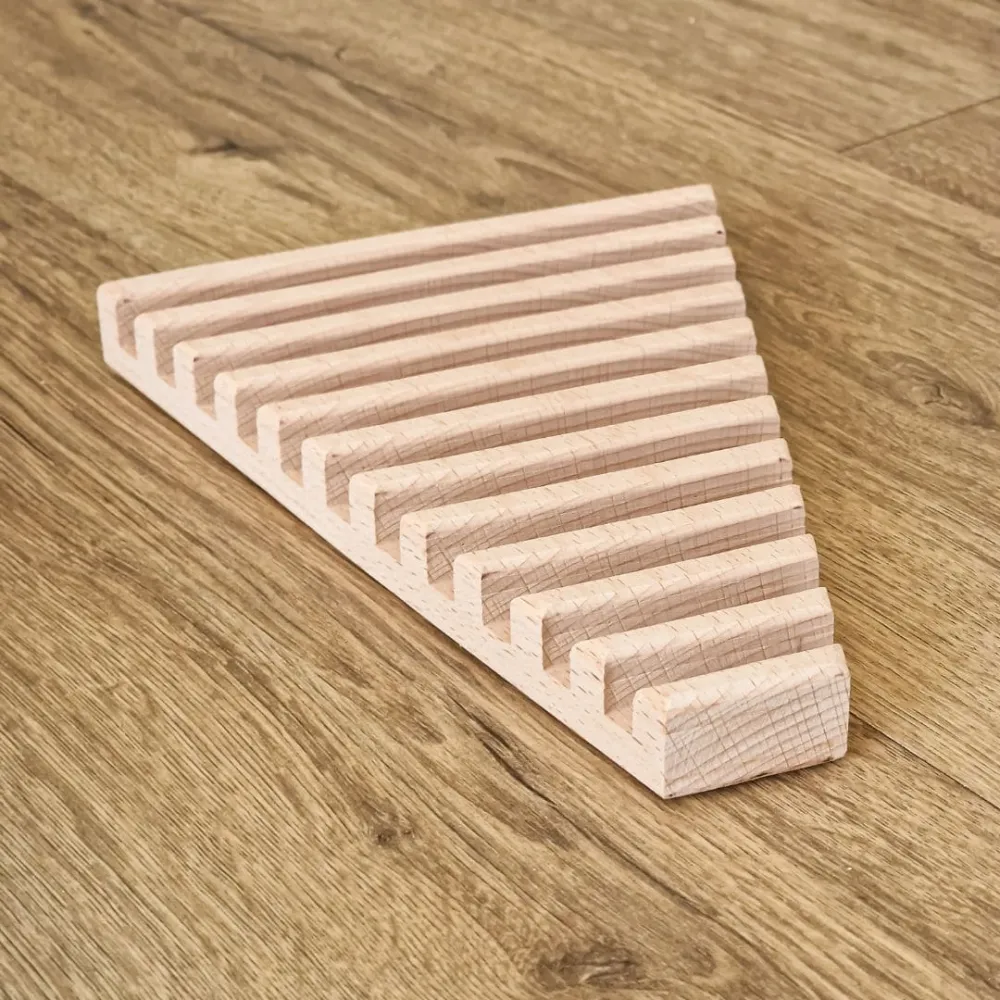 Houten houder voor GRIMM's halve cirkels bouwplaten Circle of Wood