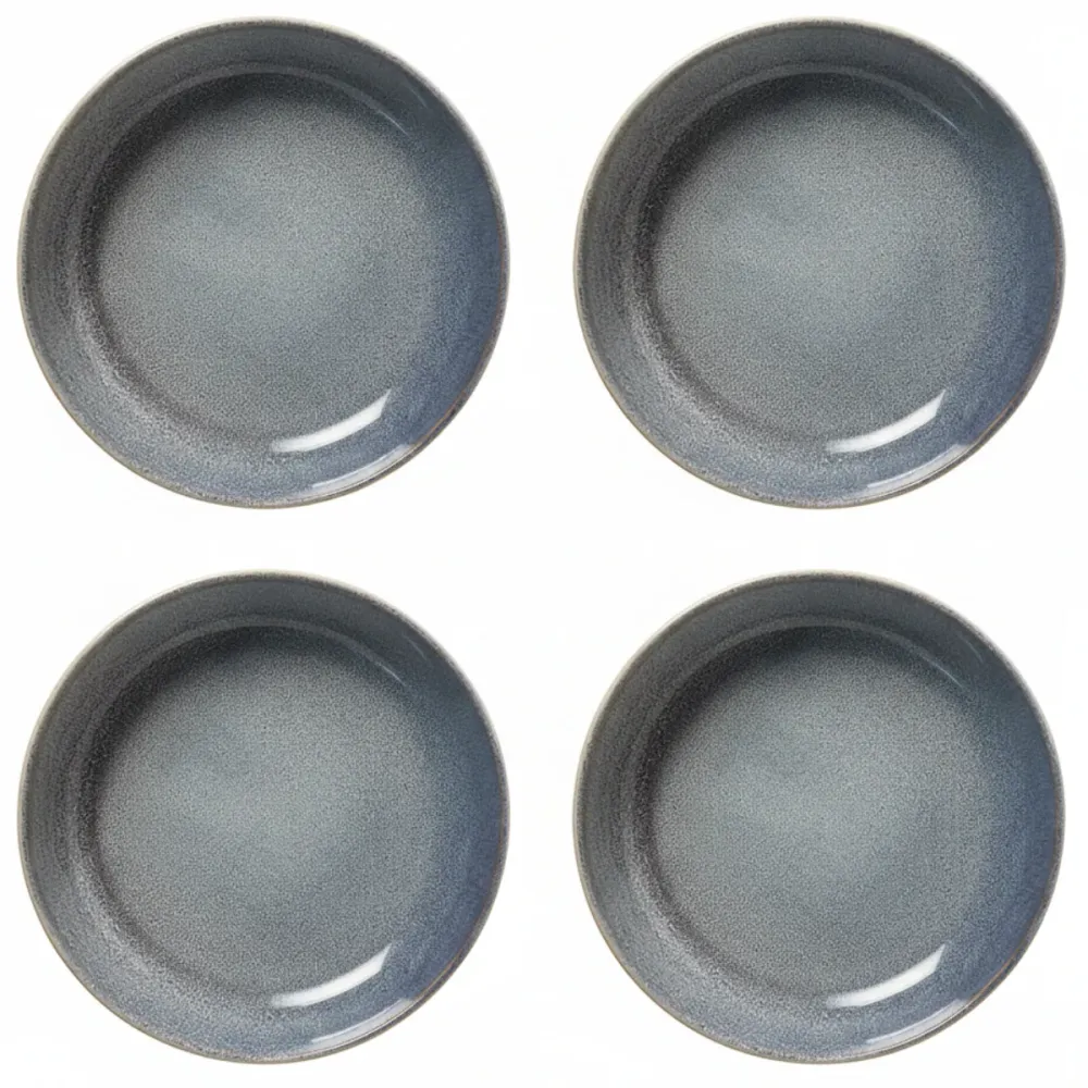 Cookinglife Diepe Borden / Pastaborden Serene Blue ø 23 cm - Aardewerk - 4 stuks