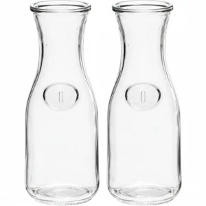 Cookinglife Karaf / Waterkaraf / Schenkkan - 1 Liter - 2 stuks