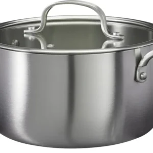 Cookinglife Kookpan met Glazen Deksel Signature Steel - RVS - ø 20 cm / 2.2 Liter - geschikt voor alle warmtebronnen